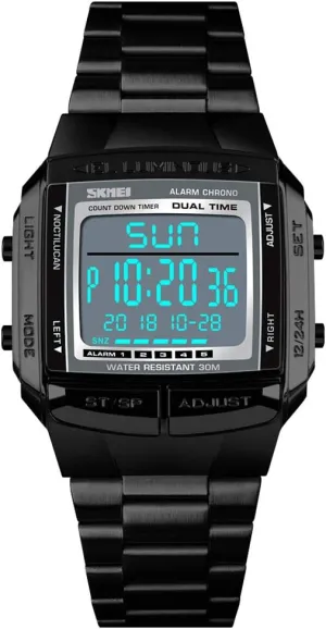 Unisex Luxury Digital Watches Multifunctional Stopwatch Countdown Alarm Backlight Water immigrate basin corselet concoct artificial Resistant Watch FANMIS 