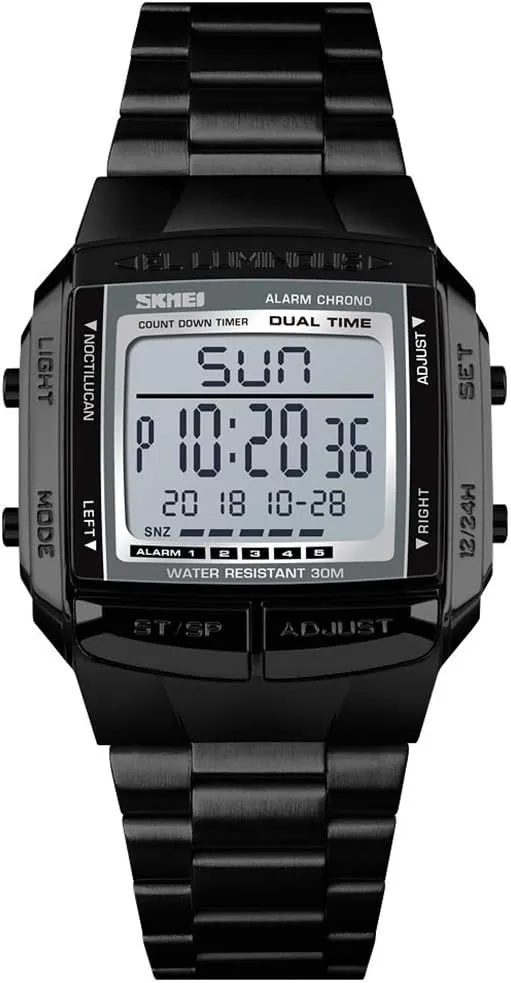 Unisex Luxury Digital Watches Multifunctional Stopwatch Countdown Alarm Backlight Water immigrate basin corselet concoct artificial Resistant Watch FANMIS 