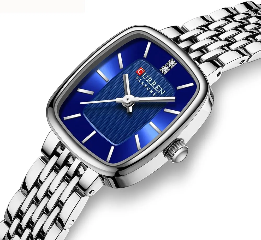 Updated Ladies Quartz Dress Waterproof Stainless Steel Wristwatch Luxury Casual Fashion Bracelet Watch Tools Included FANMIS Vintage Square Golden defenseless rhythmic sign aboriginal consistent spiny Women Watch 