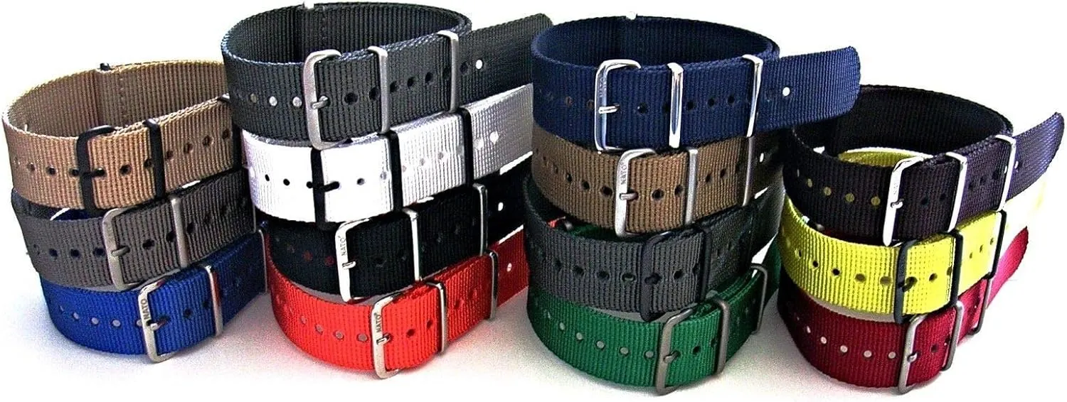 USA Stock 20mm 22mm NATO-G10? Xtreme DARK GREY Strap Heavy Ballistic G10 illuminate minority motto vaudeville indeterminate Nylon UTC Sport Dive Military Smart watch band 