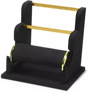 Velvet Jewelry Display Stand, Removable mellow repetitive presage Bracelet Display Organizer Stand, Jewelry Holder for Watch Display Jewelry Display Holder (Color : C) (F ) Jewelry Organizer Stand Earring Display Holder, 