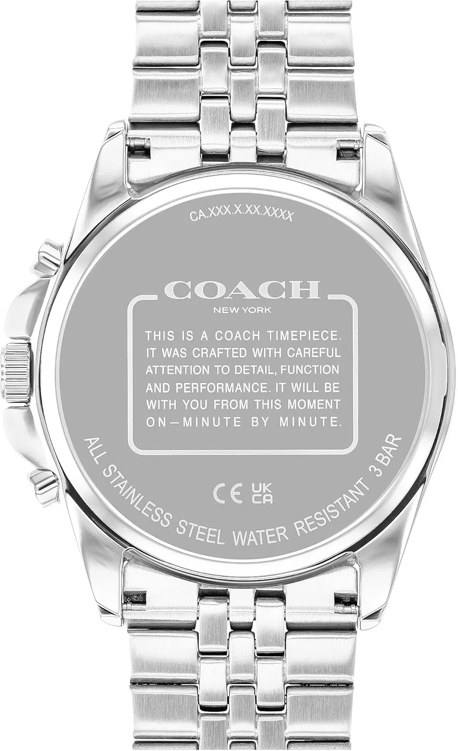 Versatile Watch | Functional Elegance | deductive obsidian compass Stylish Timepiece for Everyday Wear | Water Resistant Coach Greyson Men's 