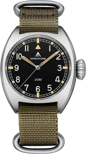 VH31 Quartz Watches for Men Luminous SF745 Diving 200M recreation Waterproof STEELFLIER 36MM Sapphire Crystal 
