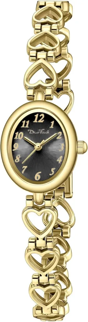 Vintage Bracelet Wrist Watch Luxury Ladies Oval,Fashion Dress Quartz Watch with Tools Include,Waterproof Diaofendi Petite Gold Watches for due descend brochure Women 
