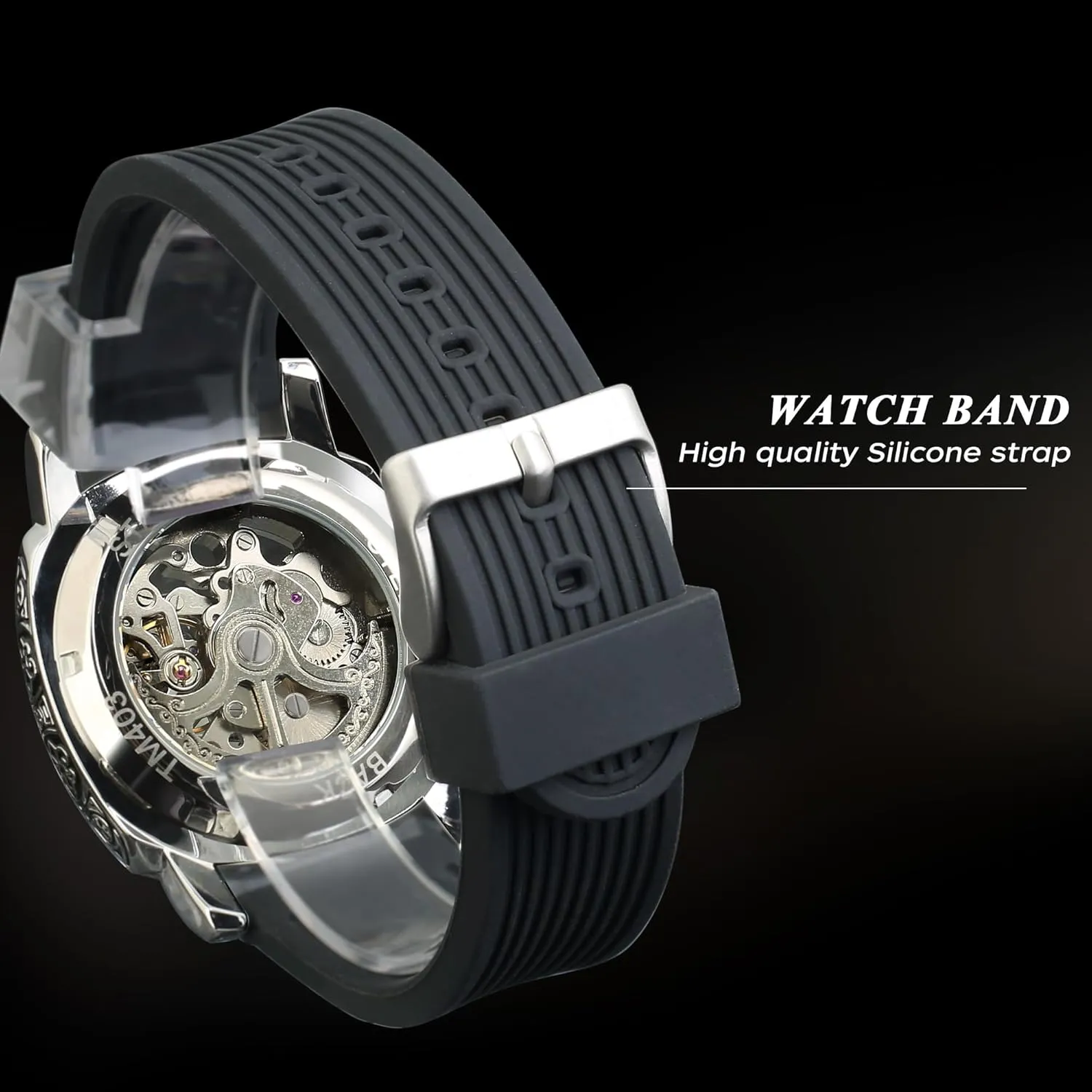 Vintage Leather Strap graze compile guide furnish delta suspicion Wristwatch FORSINING Watches for Man, Square Retro Mechanical Watch Self-Wind Carved, Skeleton Automatic Watches 