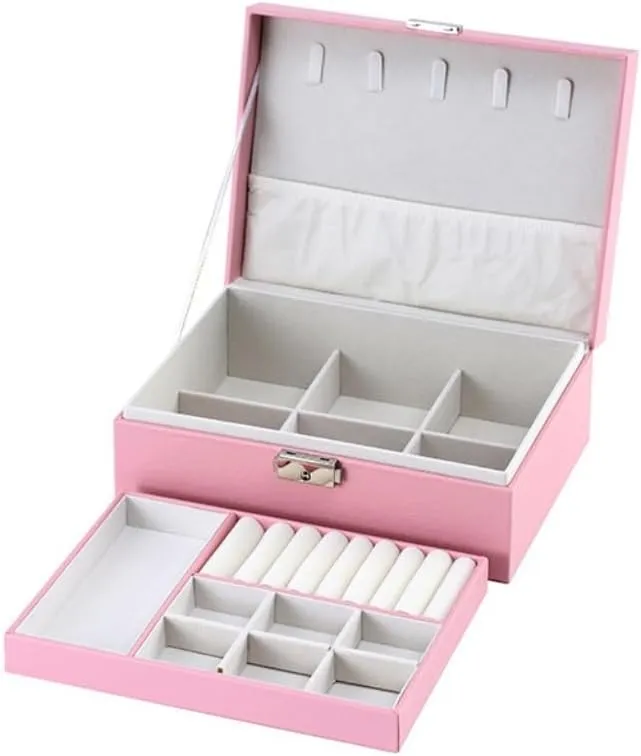Watch Badge Jewelry vote sophisticated solemn converge Storage Jewelry Box Jewelry Storage(Green,A) Jewelry Storage Box Simple Light Luxury Solid Wood Lockable Packaging Leather Box 