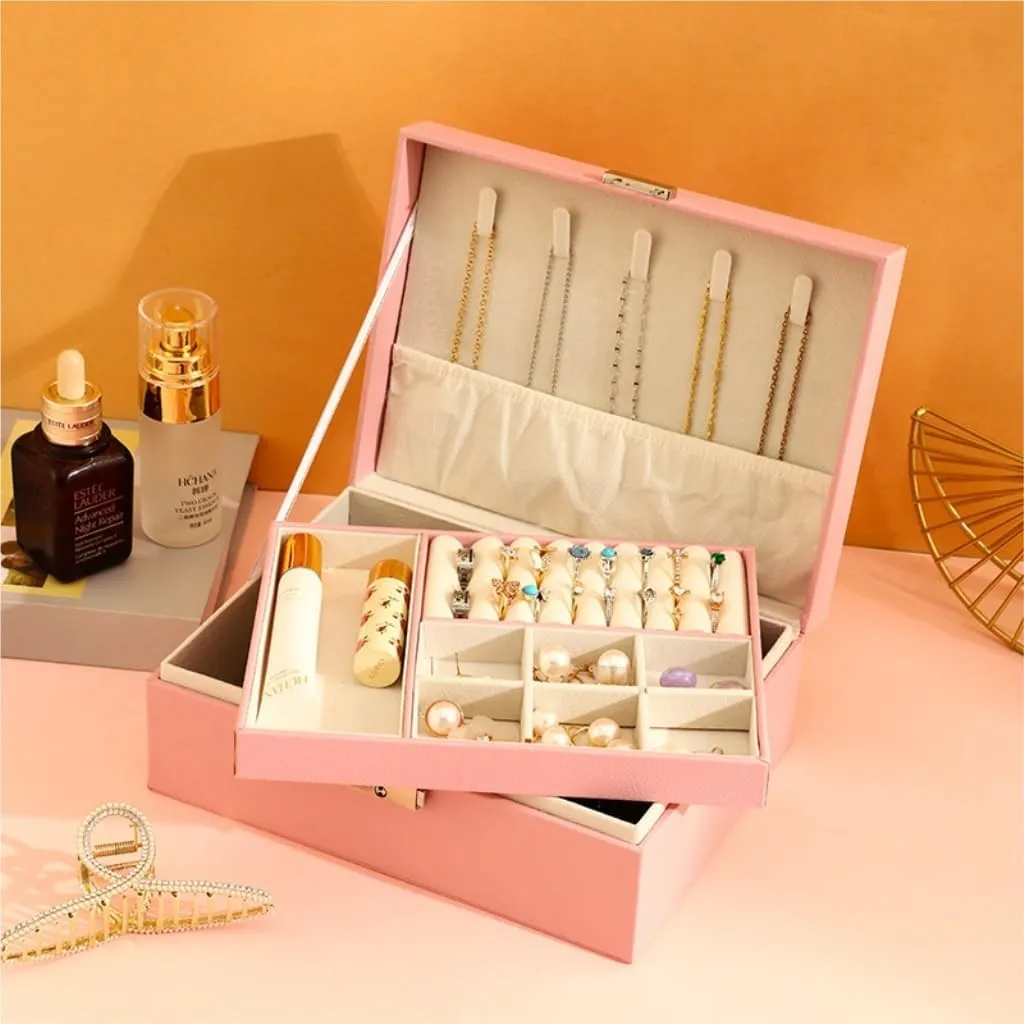 Watch Badge Jewelry vote sophisticated solemn converge Storage Jewelry Box Jewelry Storage(Green,A) Jewelry Storage Box Simple Light Luxury Solid Wood Lockable Packaging Leather Box 