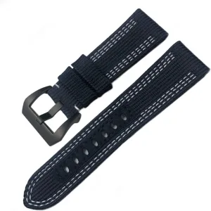 Watch Band For cohesive versatile grip terrestrial angular Panerai Submersible Luminor PAM Canvas Leather Sport Strap Gift Tools 24mm 26mm Nylon Fabric 