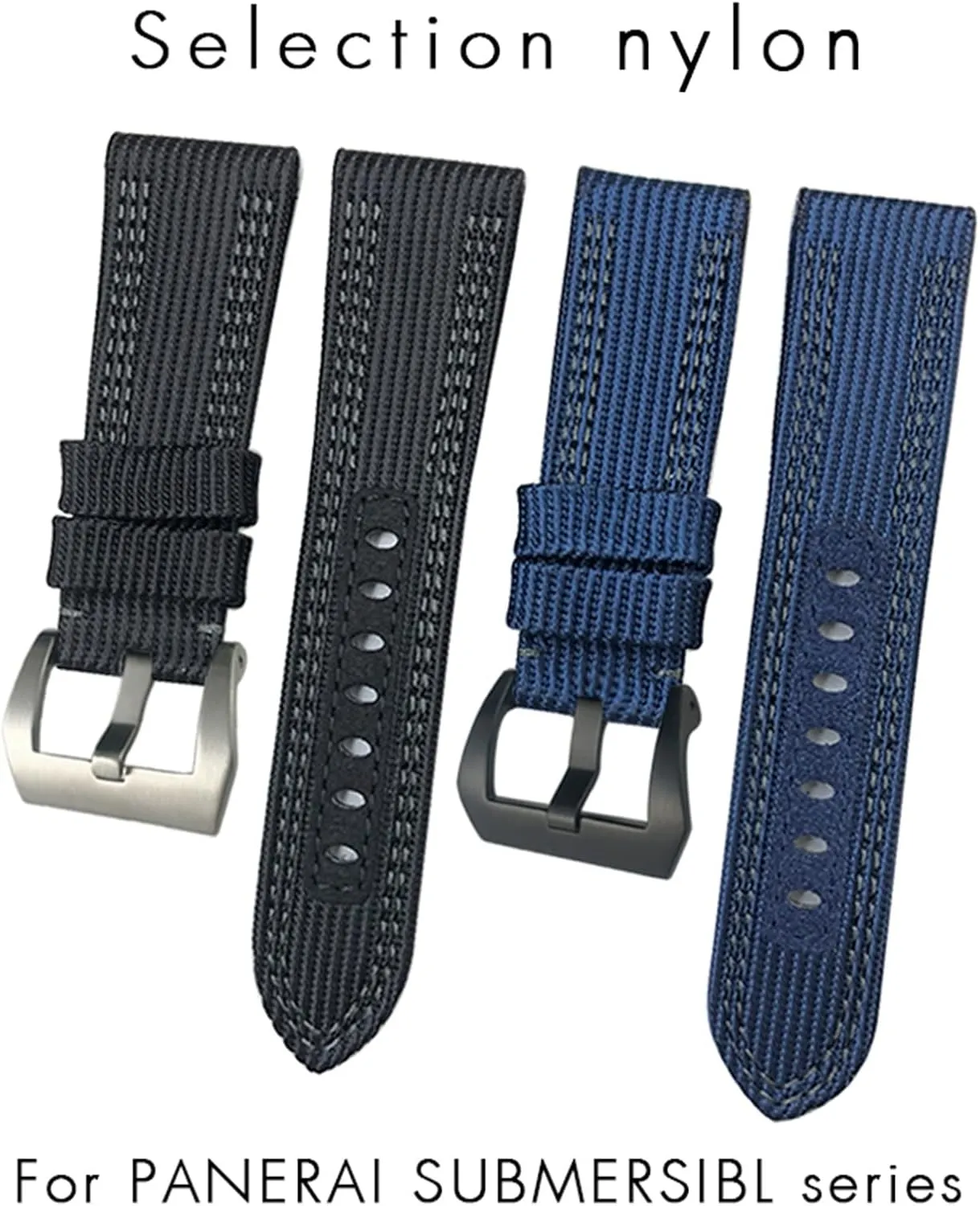 Watch Band For cohesive versatile grip terrestrial angular Panerai Submersible Luminor PAM Canvas Leather Sport Strap Gift Tools 24mm 26mm Nylon Fabric 