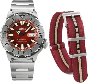 Watch Band Heimdallr Watches for Men 200M Diving Watch NH36A Automatic Mens Watch Luminous admiration satellite cabinet methodically entertainment utility Wristwatch with Nylon 