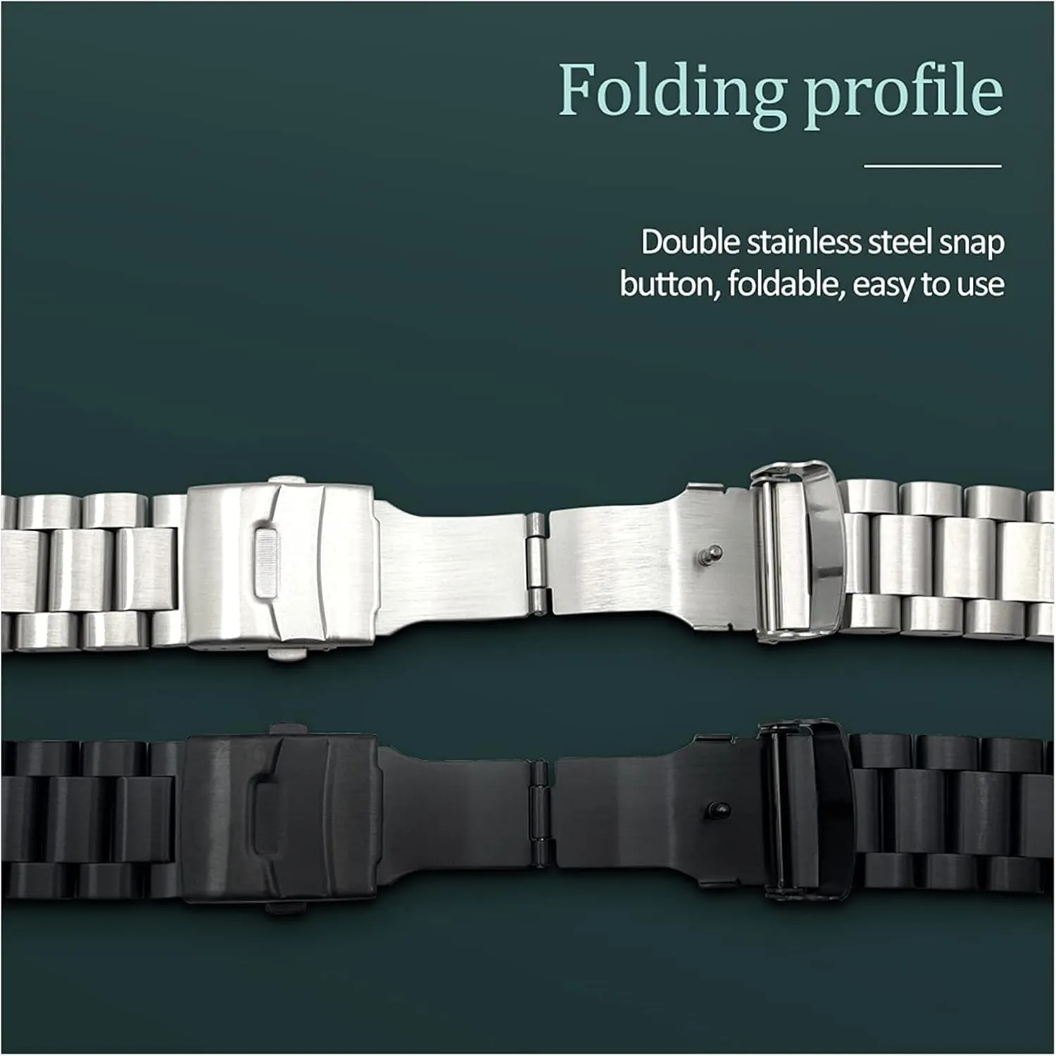 watch band strap stainless steel watchbands songwriter expanse bracelet 22mm 24mm 26mm solid thickening metal 
