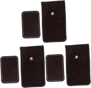 Watch Boxes Digital Watch Pouch Watch Repair celebrate Kit Watch Kit Watch Organizer Smartwatch Coffee TENDYCOCO 3pcs Travel Suede Bag Purse Portable Watch Bag Wallet Card Holder 