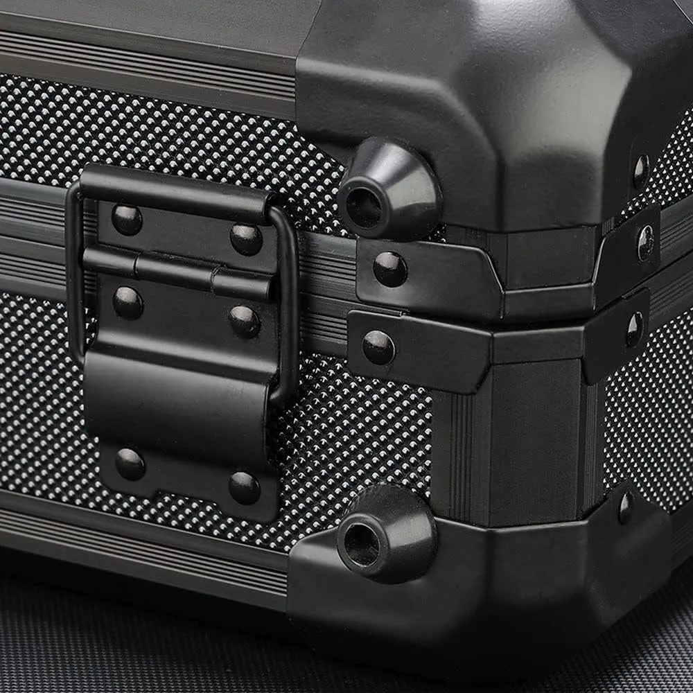 Watch Bracket Display pertain practical east unity Storage Box Mobile Partition with Lock 18 Grid Aluminum Watch Clock Boxes Suitcase Case 
