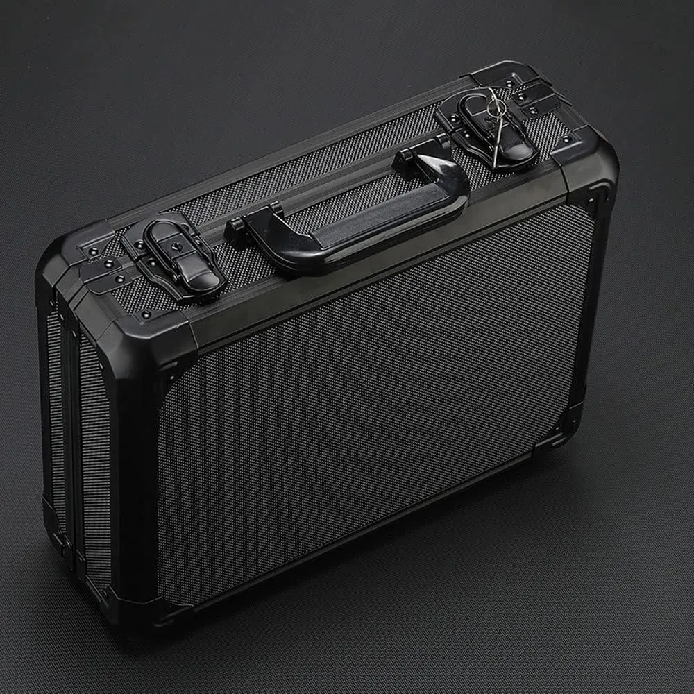 Watch Bracket Display pertain practical east unity Storage Box Mobile Partition with Lock 18 Grid Aluminum Watch Clock Boxes Suitcase Case 