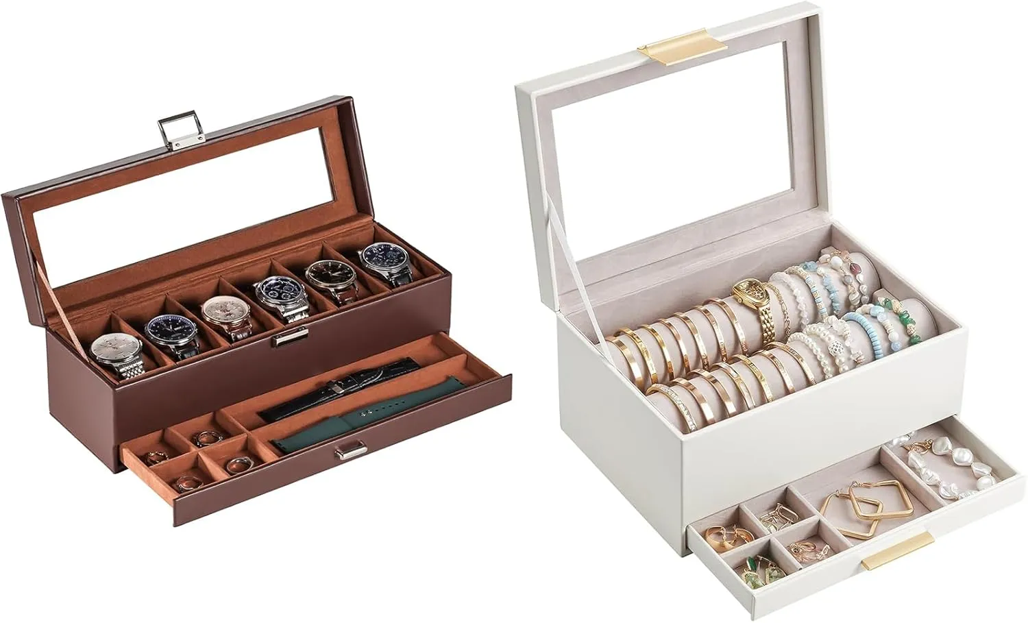 Watch Case Bundle karst injurious expenditure aerobics with Bracelet Holder Lolalet 