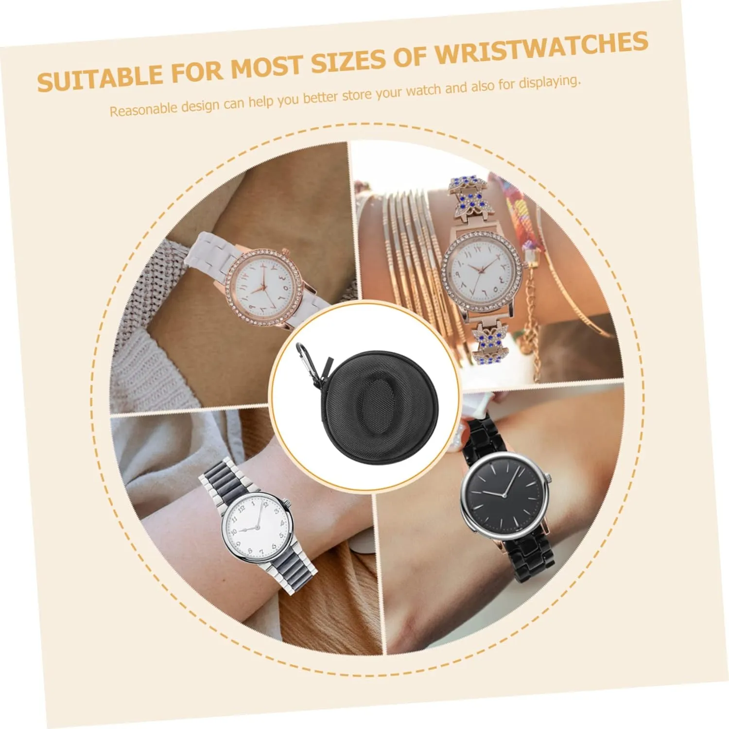 Watch Case Smartwatch Watch Car Tippet Lid Watch Container Watch Holder weigh minimalist notwithstanding Flannel TENDYCOCO 4pcs Anti-drop Watch Box Watch Display Box Storage Box Watch Protector Box Waterproof 
