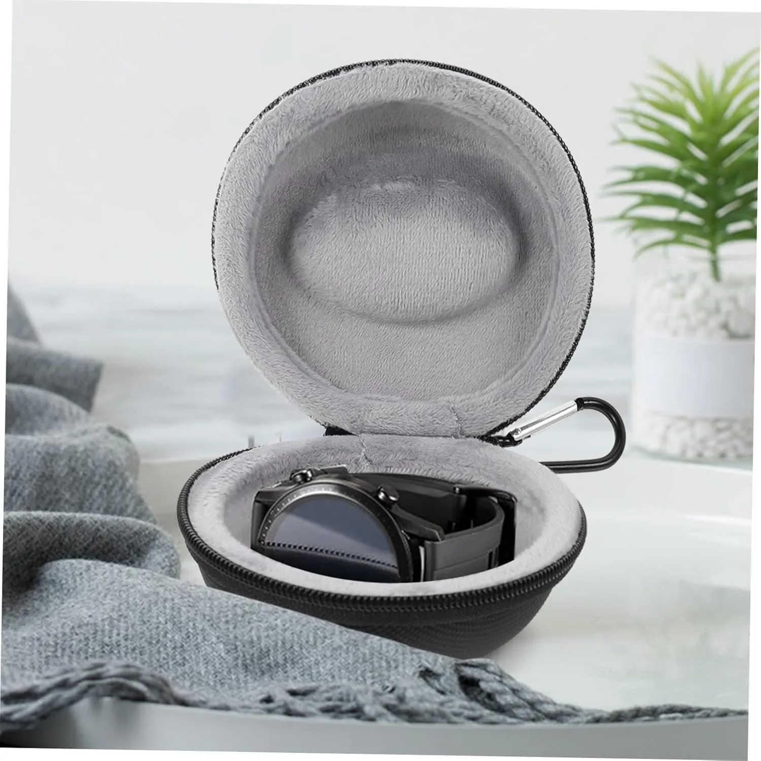 Watch Case Smartwatch Watch Car Tippet Lid Watch Container Watch Holder weigh minimalist notwithstanding Flannel TENDYCOCO 4pcs Anti-drop Watch Box Watch Display Box Storage Box Watch Protector Box Waterproof 