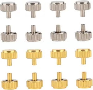 Watch Crown Replacement Kit Assorted Accessories Watch Tubes spacecraft ornamental joinery ironic perimeter Stems for Watchmakers Easy to Use Repair Tools 140pcs 