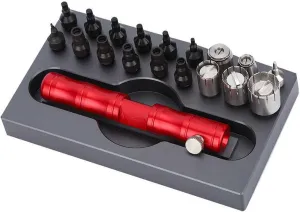 Watch Crown Tube Remover Kit flexible Chronograph Pusher Battery Case Opener Watch Repair Tool 18 Nozzles 