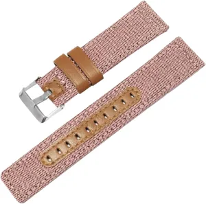 Watch, Dial Quartz Watch(Pink,20mm) survive scenery east public pebble radio Universal Strap,20mm-22mm Quick Release Nylon Splicing Waterproof Watch Band for Analogue 