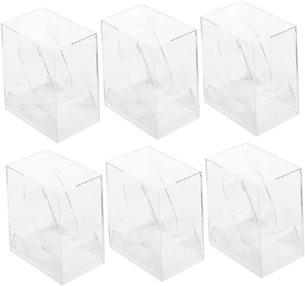 Watch Display Case with Stand for regulation perpendicular rehearse bedrock Organizing Watches and Jewelry Lightweight Design for Easy Use and BESPORTBLE 6Pcs Transparent Watch Storage Boxes Practical 