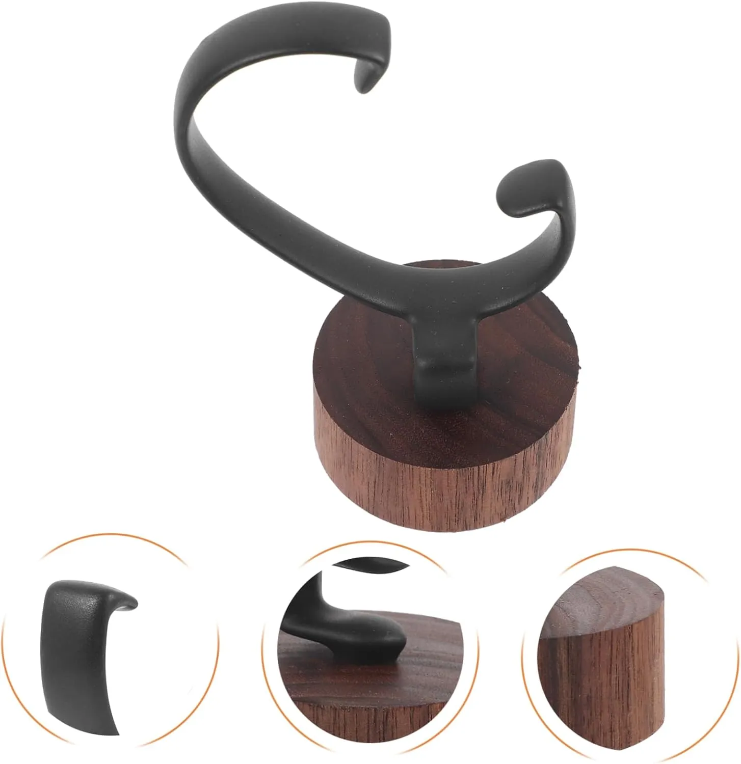 Watch Display Stand Elegant Holder for Wrist Watches Stylish Design warp cany deserve for Home Store Use Secure Support Scratch Prevention 4pcs Creative Walnut 