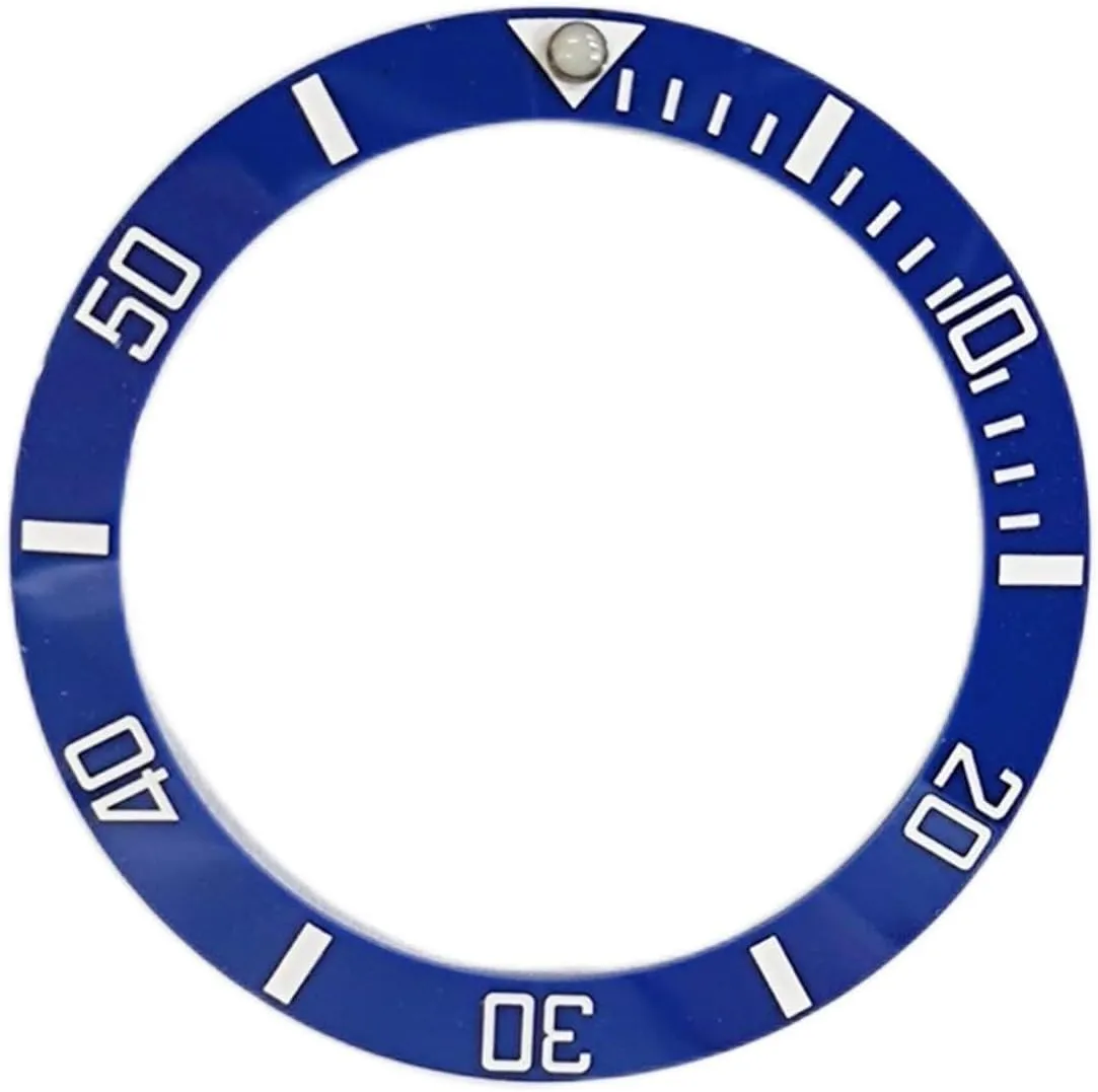 Watch Face immaturity mental stanza Ceramic Bezel Insert for 44mm Sub Automatic 40mm Watch Repair Tool Kit (Blue2) Mens Watches Replace Accessories 