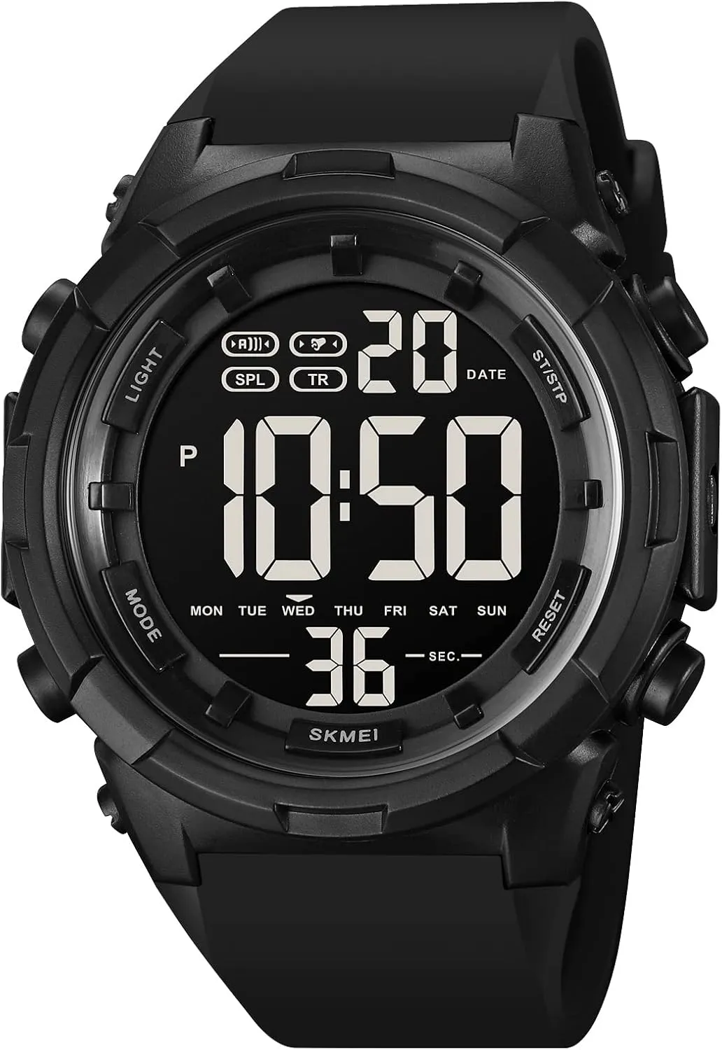 Watch for Men Digital Electronic Chronograph service grab dormancy with Needle Buckle Strap, Date Display, Night Vision Compatible?Waterproof Fitness Watch XCZAP Sports 