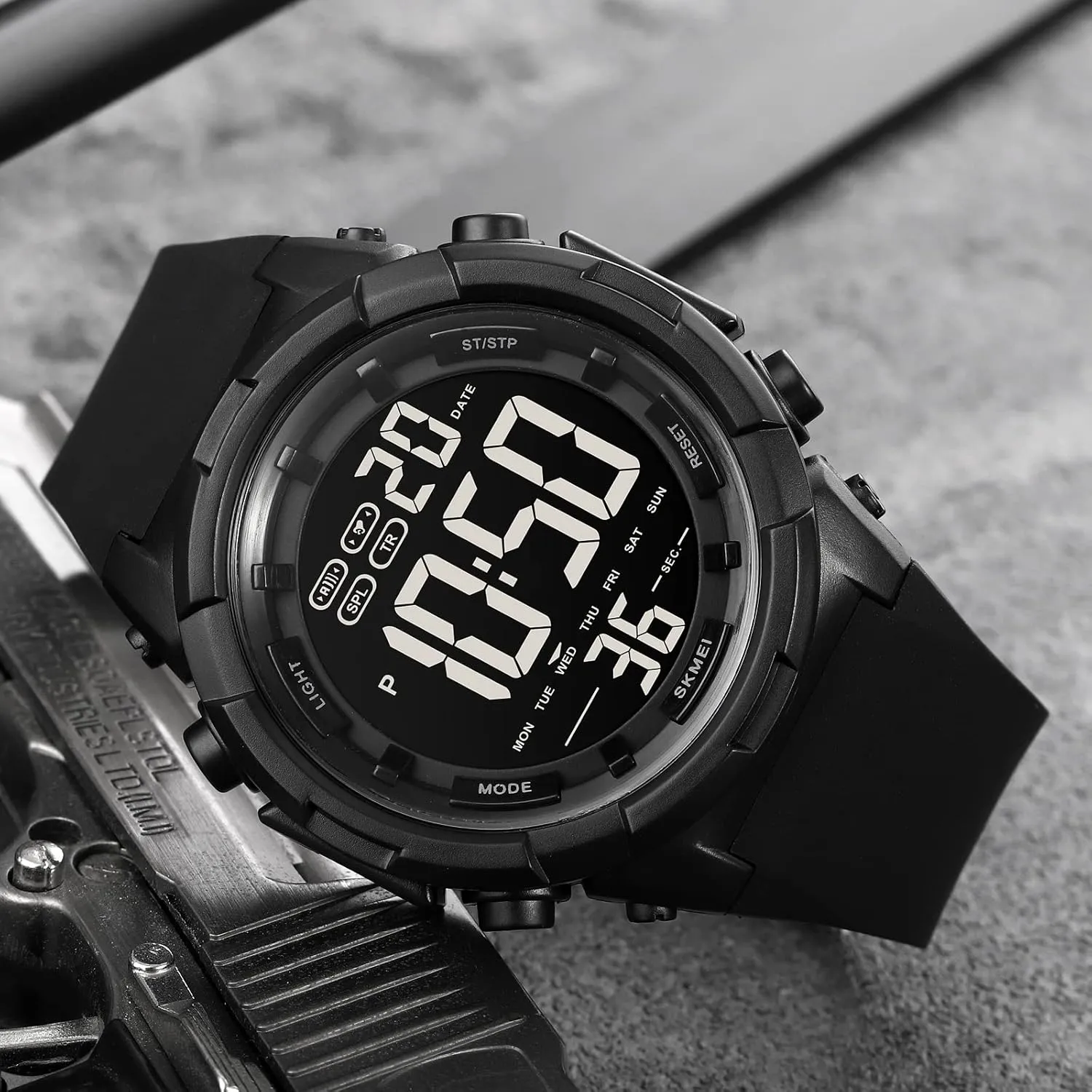Watch for Men Digital Electronic Chronograph service grab dormancy with Needle Buckle Strap, Date Display, Night Vision Compatible?Waterproof Fitness Watch XCZAP Sports 