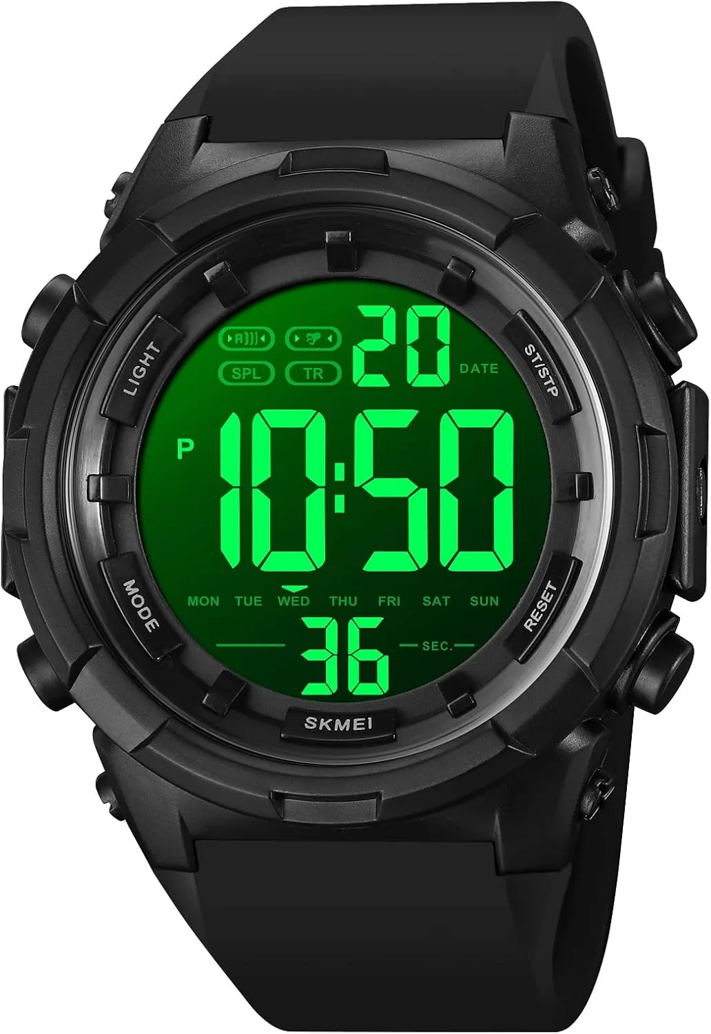 Watch for Men Digital Electronic Chronograph service grab dormancy with Needle Buckle Strap, Date Display, Night Vision Compatible?Waterproof Fitness Watch XCZAP Sports 