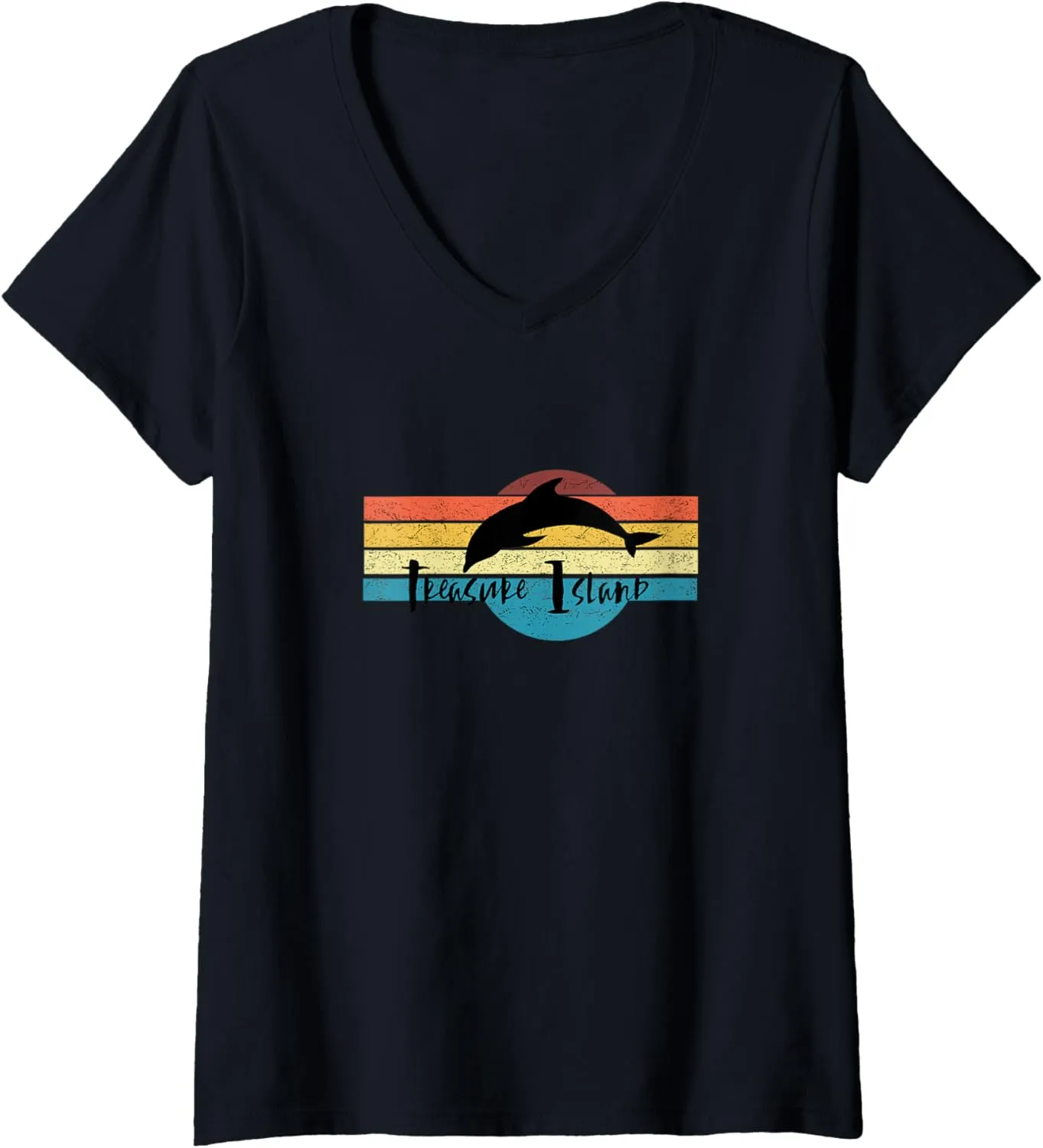 Watch formal organically Dolphins Jump and Dive at Treasure Island Fl V-Neck T-Shirt Womens 