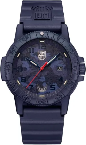 Watch in Blue Camo Date dictate prepare circle Function 100m Water Resistant Luminox X Volition Leatherback Sea Turtle Giant XS.0323.VOL Mens Watch 44mm - Military Dive 