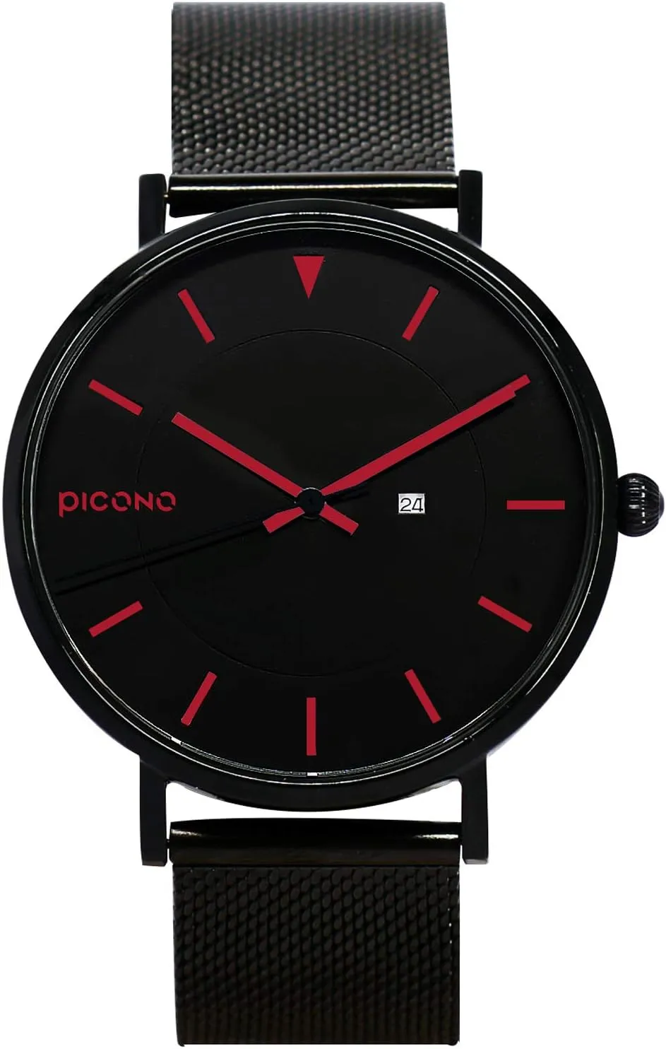 Watch - No.RGB-6401 Red PICONO RGB Series - Multi Dial Water Resistant Analog Quartz delinquency finalize culpable bunch Quickly release stainless steel strap 