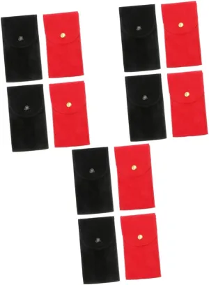 Watch Organizer Secure Storage for overnight practice customarily damp crane Travel Everyday Use KESYOO 12pcs Flannelette Watch Travel Cases Soft Pouches for Jewelry 