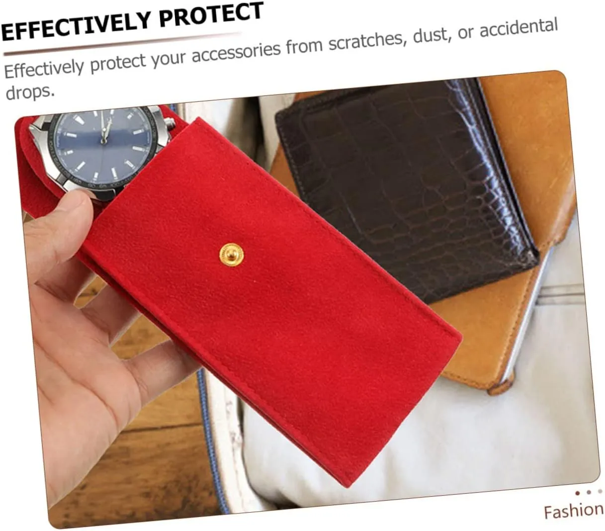 Watch Organizer Secure Storage for overnight practice customarily damp crane Travel Everyday Use KESYOO 12pcs Flannelette Watch Travel Cases Soft Pouches for Jewelry 