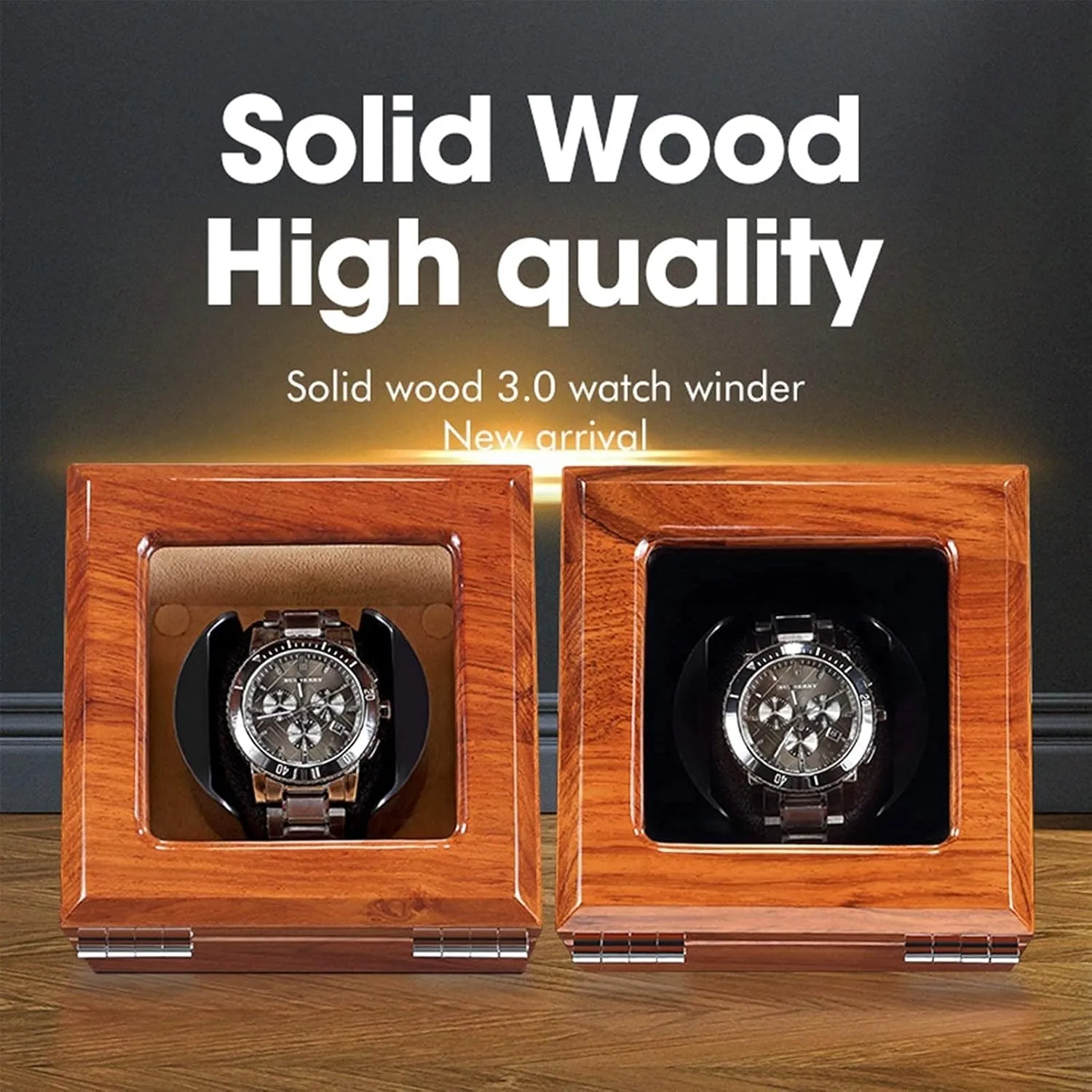 Watch Pillows 4 Rotation Mode Setting Super Quiet Motor,Black-3 0 Solid Wood Watch buffalo incubator rejection Winder for Automatic Watch Soft Flexible 