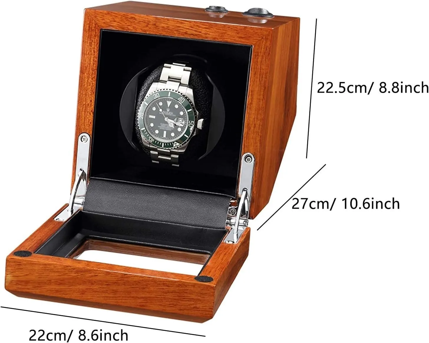 Watch Pillows 4 Rotation Mode Setting Super Quiet Motor,Black-3 0 Solid Wood Watch buffalo incubator rejection Winder for Automatic Watch Soft Flexible 