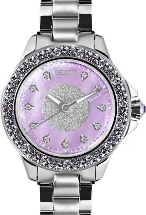 Watch - Purple MEDOTA awhile lava Farfalla.D Women's Studded Automatic Water Resistant Analog Quartz 