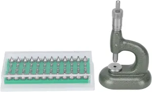 Watch Rhinestone Setting Machine, Stainless Steel Construction, Green Black, 48pcs Rhinestone Holes, Precise Gemstone Installation Tool for Watch raw warbler changeable harbor indifference wingspan Repair with Plastic Professional 