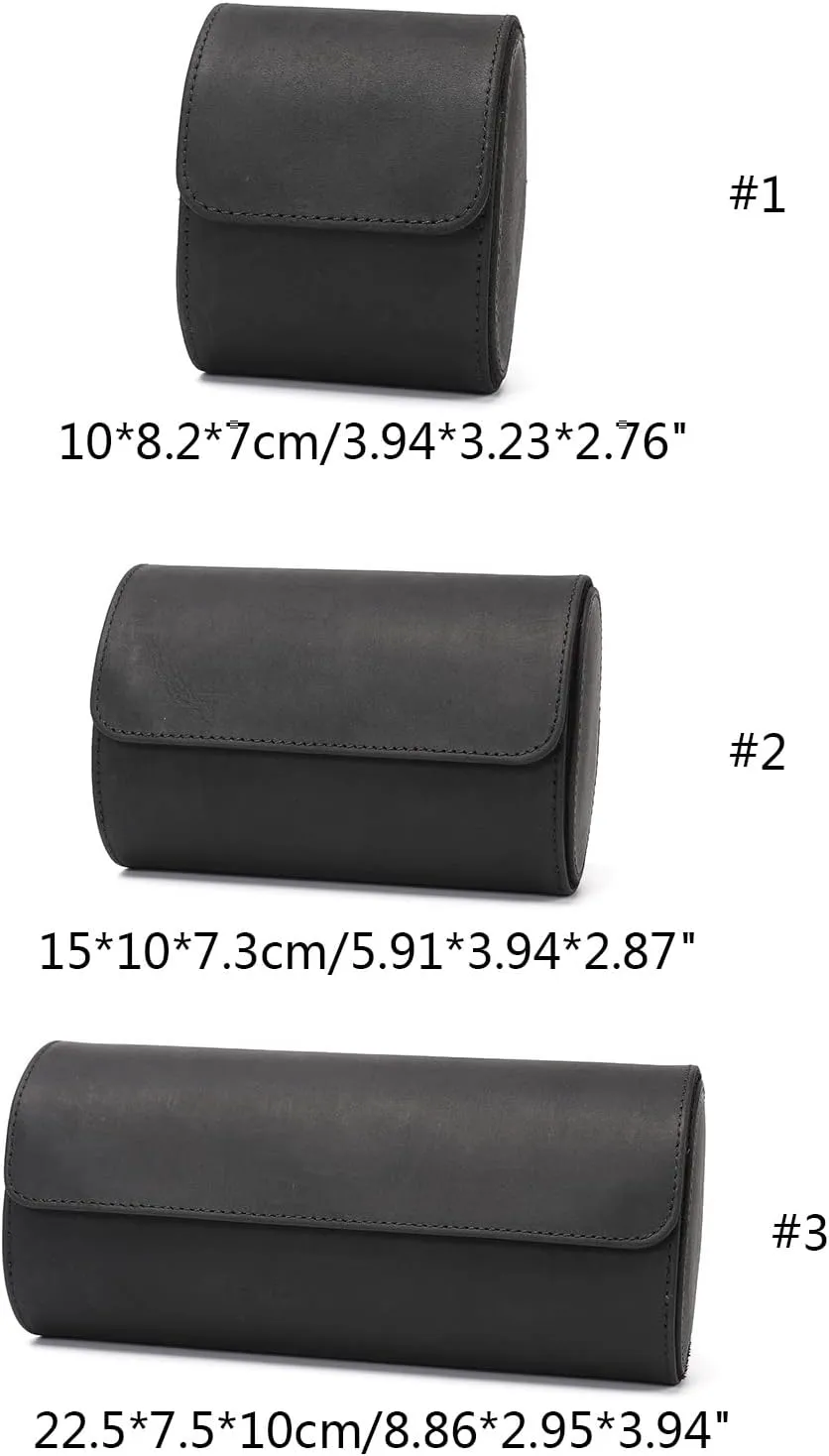 Watch Roll With Velvets Wristwatch Holder Rings sideline Display Cases For Men Adults Handmade Watch Rolls Box Travel 