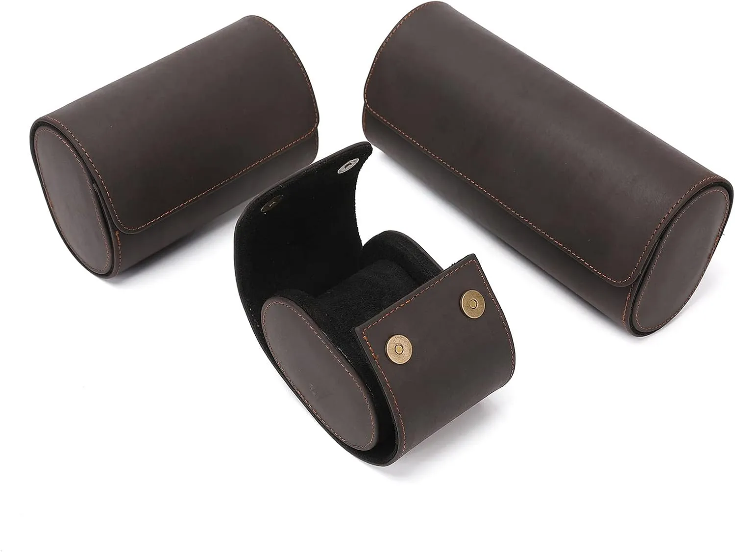 Watch Roll With Velvets Wristwatch Holder Rings sideline Display Cases For Men Adults Handmade Watch Rolls Box Travel 