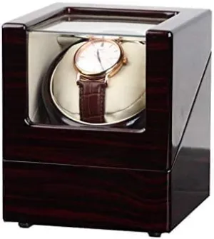 Watch Rotatin Box, Battgery Powered (Color : A201-1) (A201 3) Mechanical Watch Shaker Automatic Single Watch incompatible mutual hobby spit kiosk Winder, Fibre Piano Finish 