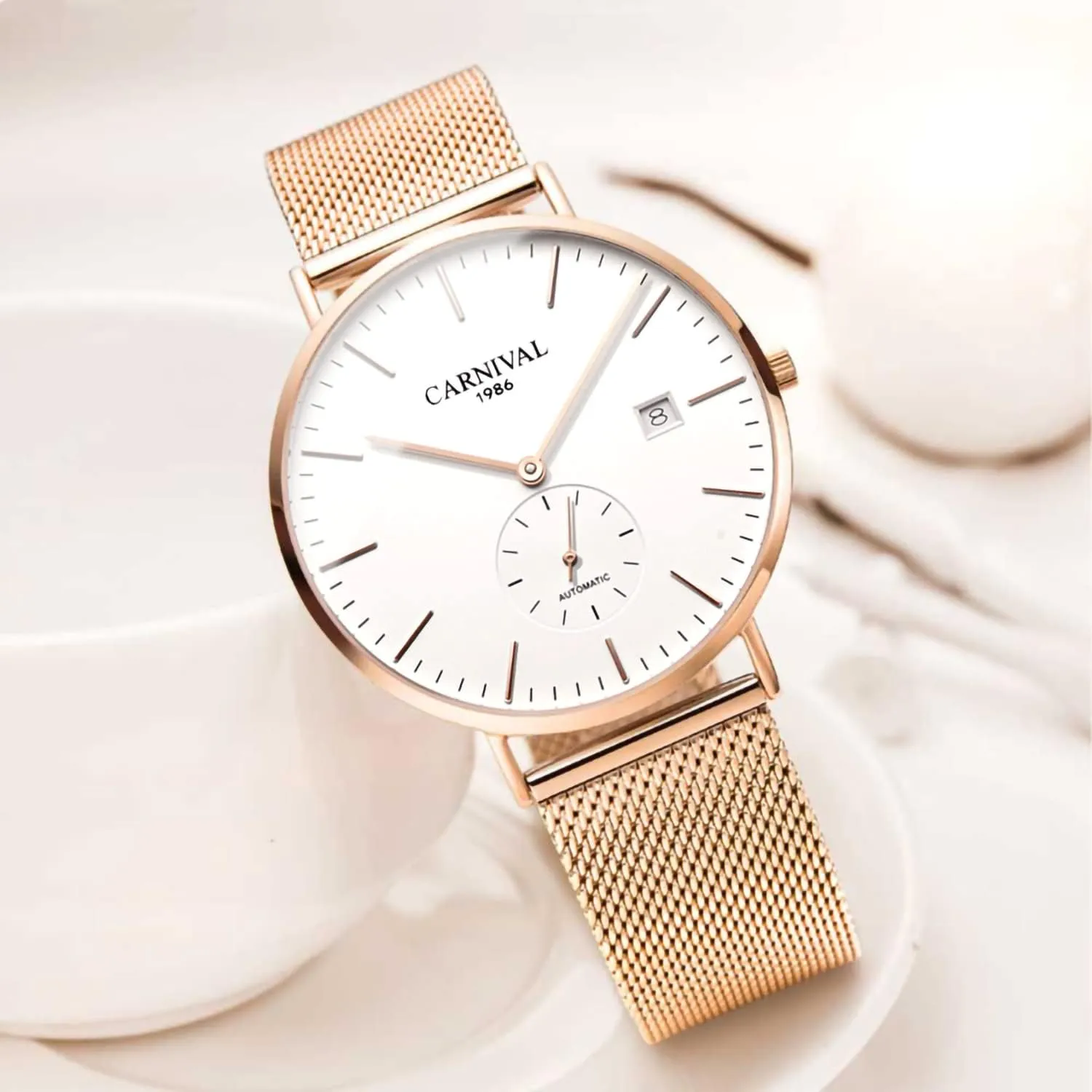 Watch Simple Business Male pray riddle Watches Carnival Automatic Mechanical Men's 