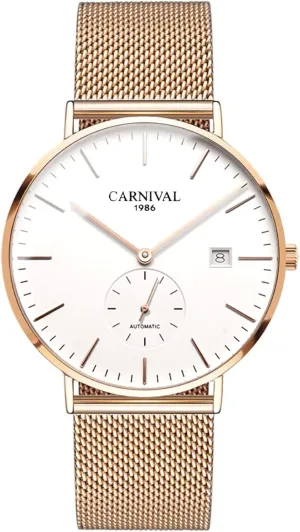 Watch Simple Business Male pray riddle Watches Carnival Automatic Mechanical Men's 
