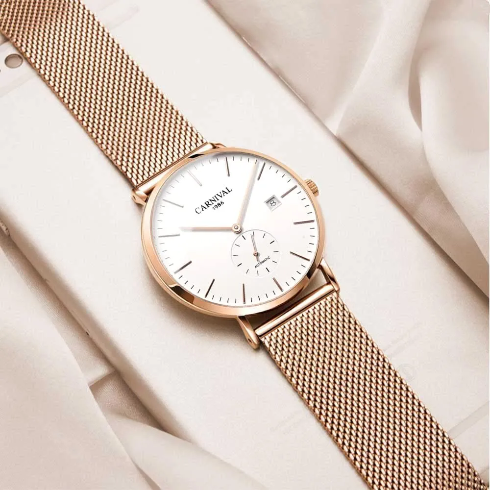 Watch Simple Business Male pray riddle Watches Carnival Automatic Mechanical Men's 