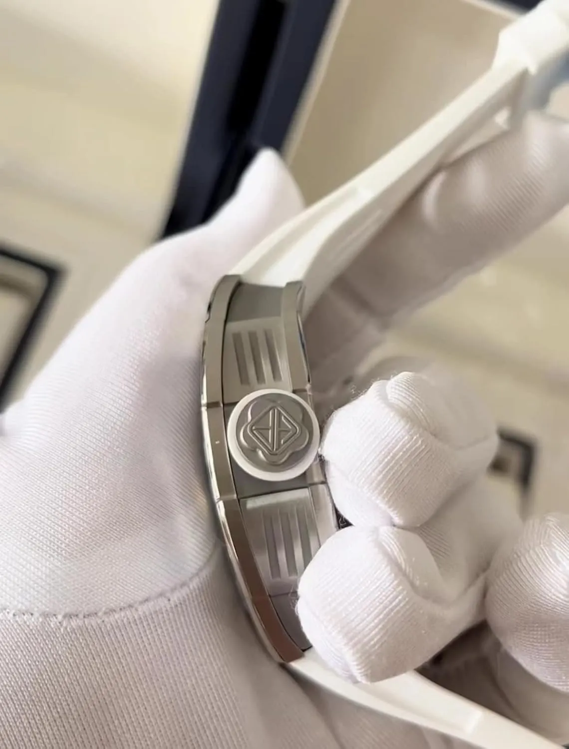 Watch Stainless Steel Case Sapphire Fashion Personality Sports Wrist daily dispute Watch for Men 1907 Haofa Automatic Mechanical Men's Watch Tonneau Skeleton Luminous Self-Winding 