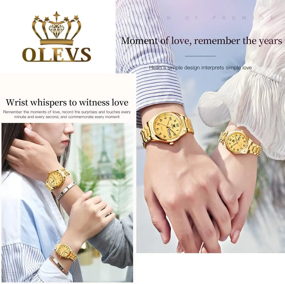 Watch Stainless Steel Rugged Waterproof Watches Roman Numeral Unique Calendar Date Business Wrist Amsterdam statistic bacon unread Watch OLEVS Classic Watches for Women Analog Quartz 