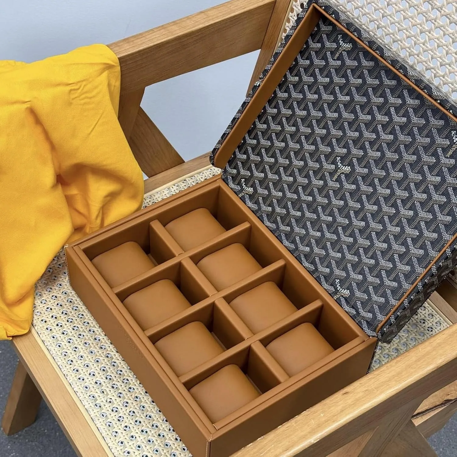 Watch Storage Box(Brass) inherit Watch Box Jewelry Storage Box Eight-Position 