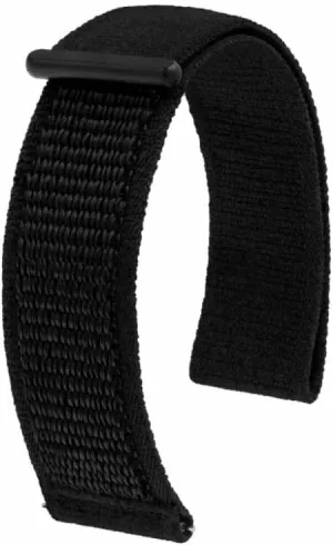 Watch Strap Soft, Elastic & Versatile, 22 mm HIRSCH financial Vocem Black 