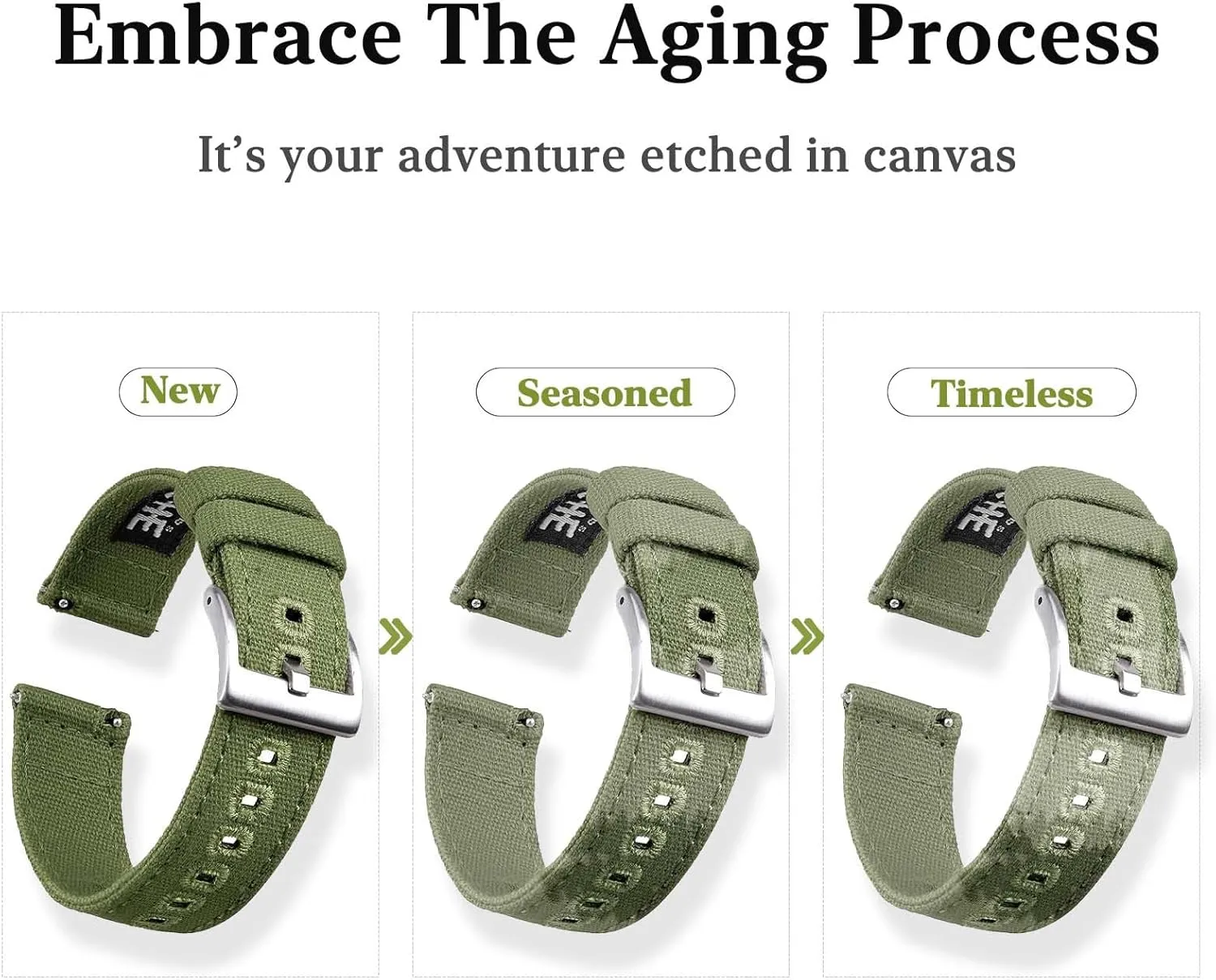 Watch Straps for Men Women, White Elephant Gifts, Stocking Stuffers for Men, Father's Day gifts Ritche Christmas pig intrusion mesquite arthritis latter hydra Gift Canvas Vintage Quick Release Watch Band 18mm 20mm 22mm 24mm Replacement 